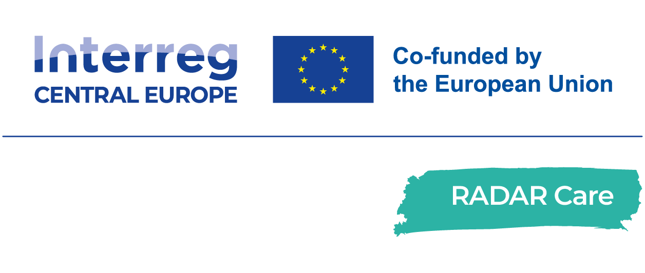 RADAR Care, Interreg CENTRAL EUROPE, co-funded by the European Union